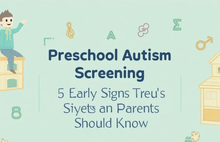 Preschool autism screening